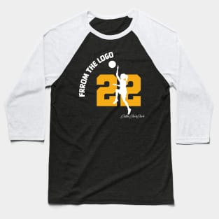 from the logo caitlin clark 22 Baseball T-Shirt